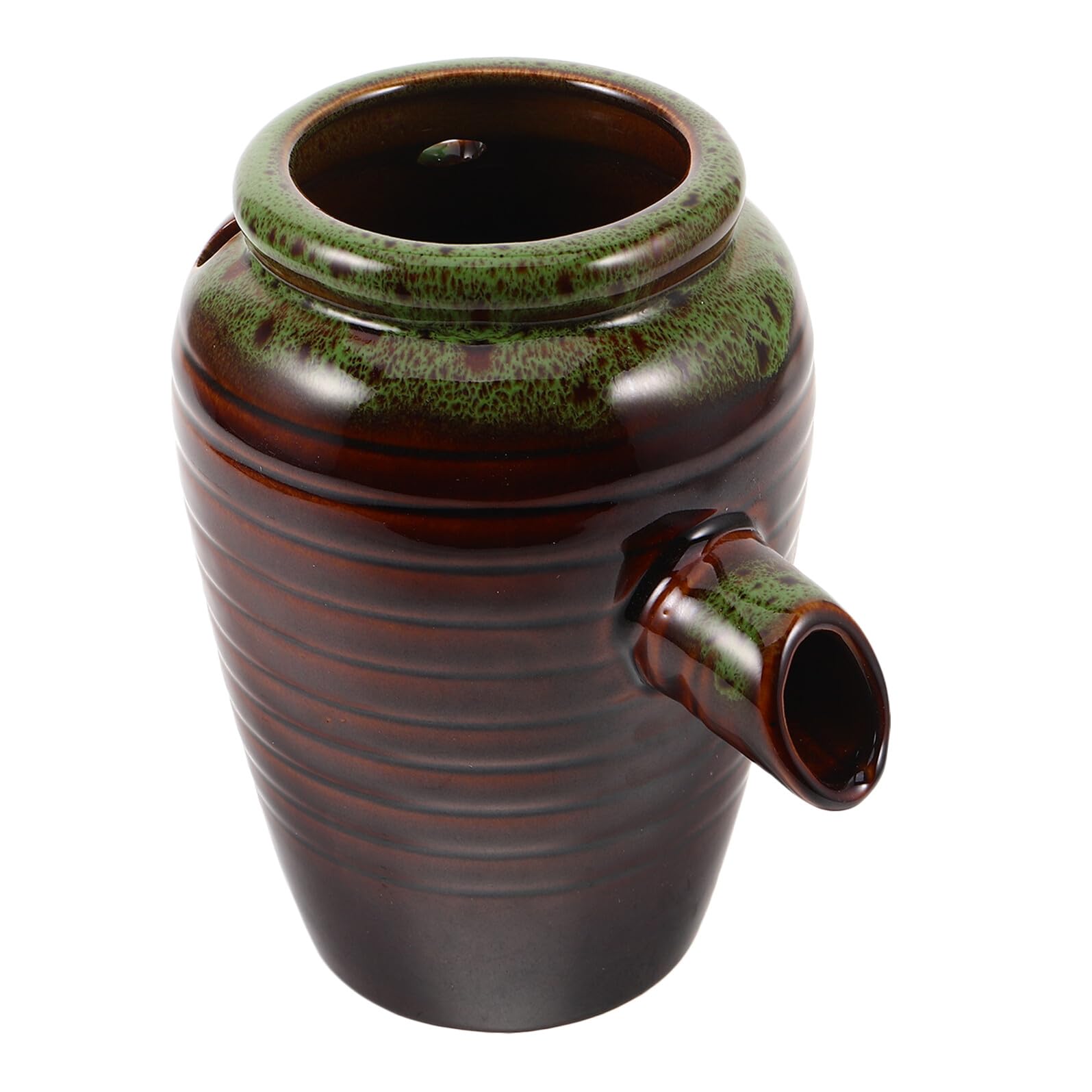 Pot en céramique cascade d'eau pour nettoyer un aquarium et décorer un bassin de jardin