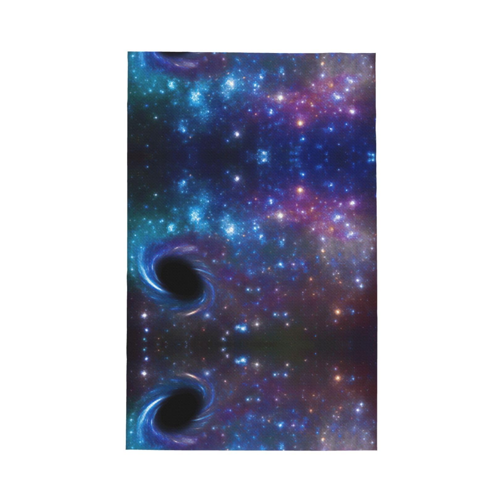 XXahnbm Galaxy Print Waffle Kitchen Towel,Absorbent Hand Towel