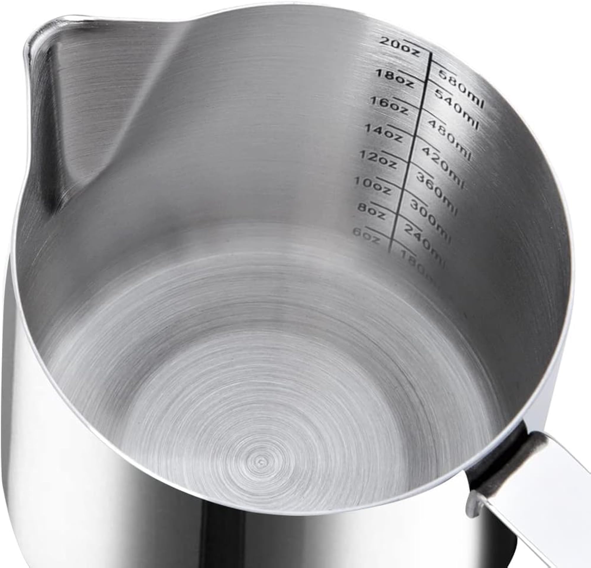 Stainless Steel Frothing Pitcher with Measurement Scale