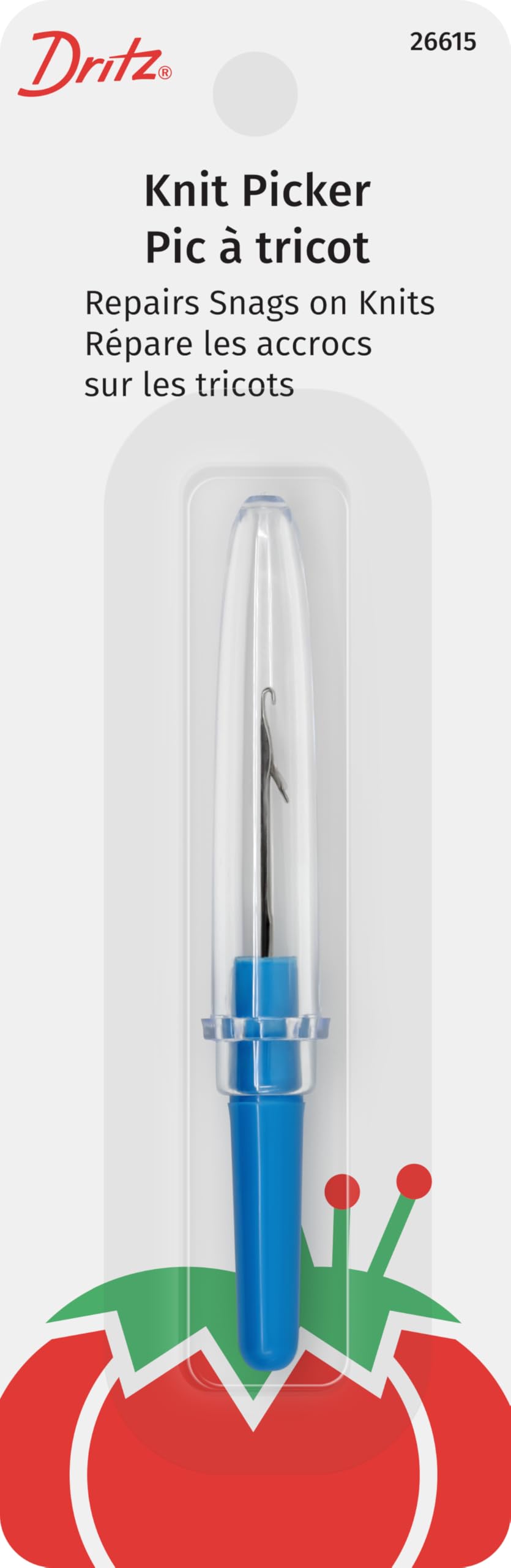 Dritz Knit Picker, Metal Plastic, Blue