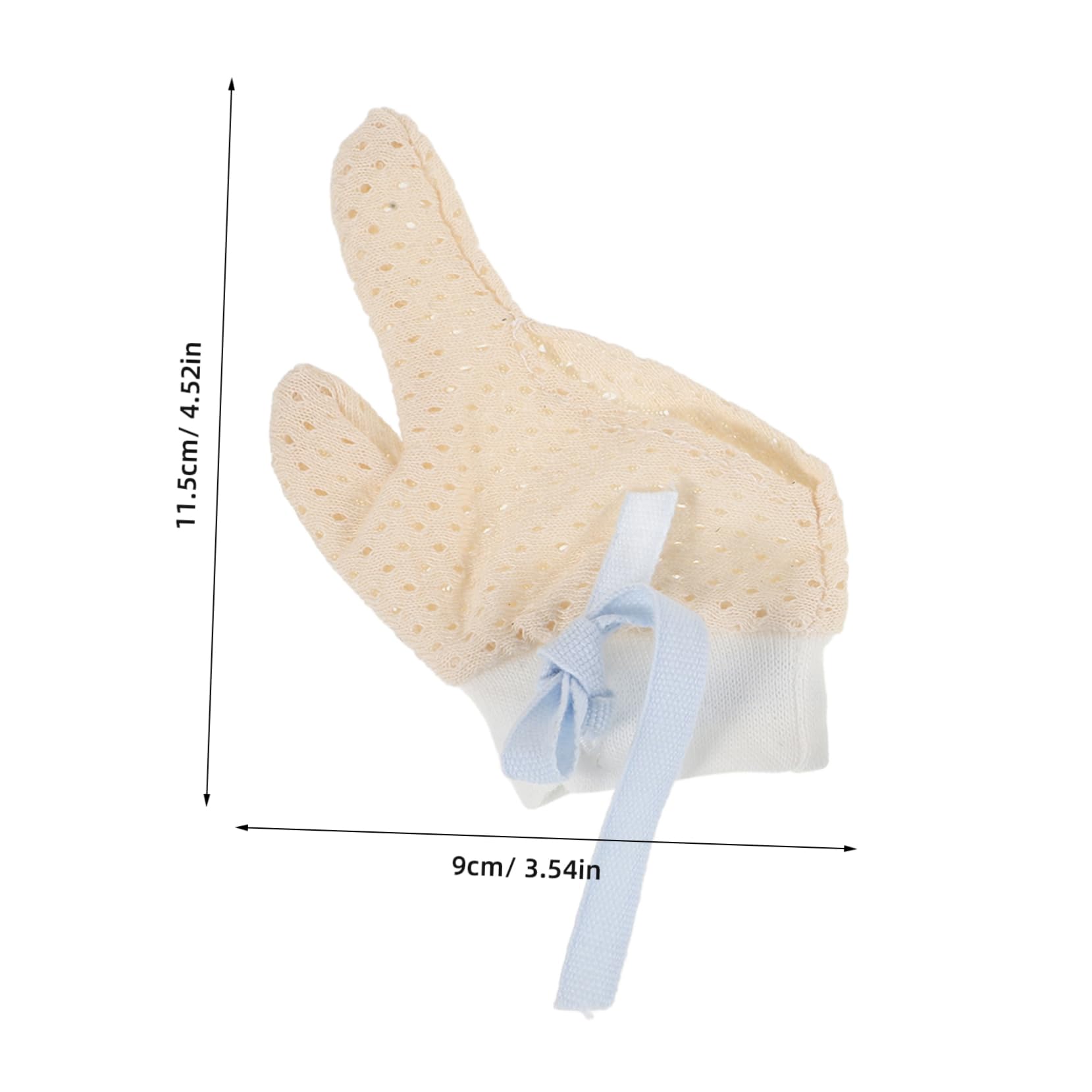 SUPVOX Baby Finger Sucking Stop 2 Pack Nail Biting Gloves Gel Finger Protectors Fingertip Gloves Soft Comfortable for Newborns Anti-Sucking Protector