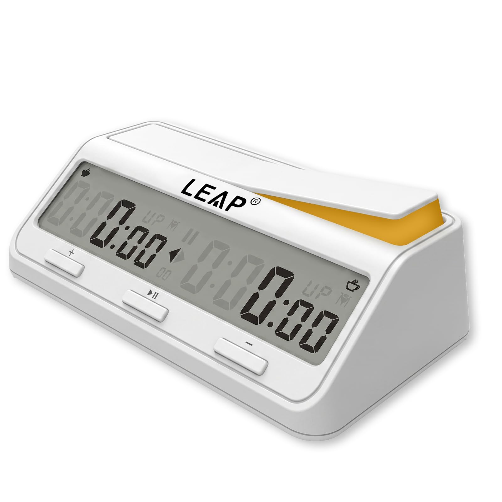 Leap Schachuhrprogramm, aktualisierter digitaler Timer, erweitert auf Spiel und Schachtimer mit Bonus und Verzögerung Countdown, -up, Alarm, Milchweiß