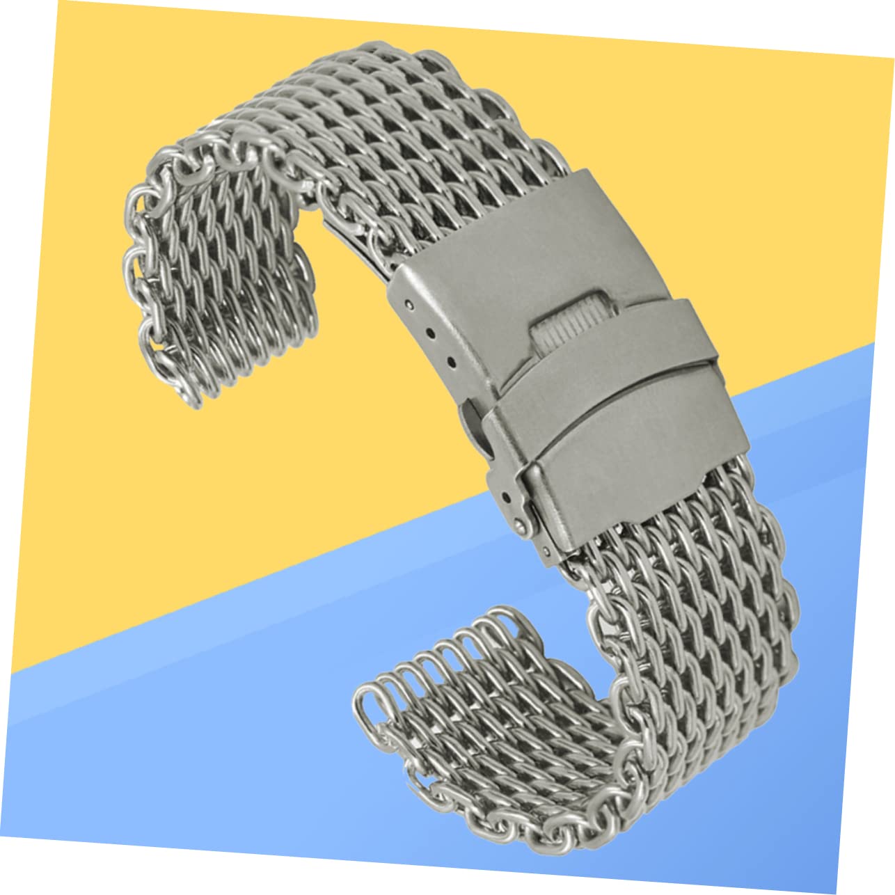Metal Watch Band Watch Zastąpienie Pinów Pins Pins S For Men Smartwatch IWC Mesh WatchBnad Shark Silver