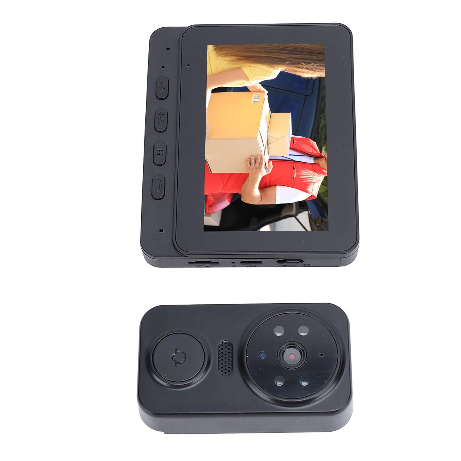 Kamera z otworem do drzwi mieszkalnych 4,3-calowy ekran LCD HD 170 stopni szeroki kąt wizualny dzwonek do drzwi cyfrowy wizjer do drzwi wideo kamera dzwonka