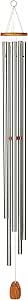 Woodstock Wind Chimes for Outside, Outdoor Decor for Your Patio and Front Porch, Garden Decor, (57") Silver Wind Chime, Chimes of Westminster Gifts (WWS)