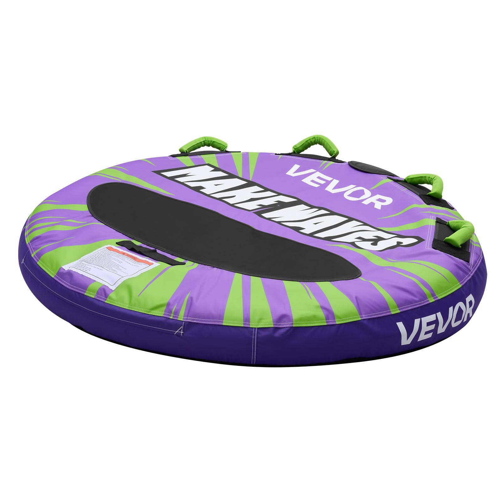 VEVOR Tubo Gonfiabile Trainabile per Barche, Copertura Resistente in Nylon, Gonfiabile per Sport Acquatici, Utilizzo Mare Lago Piscina, Unisex Adulto, Verde Viola