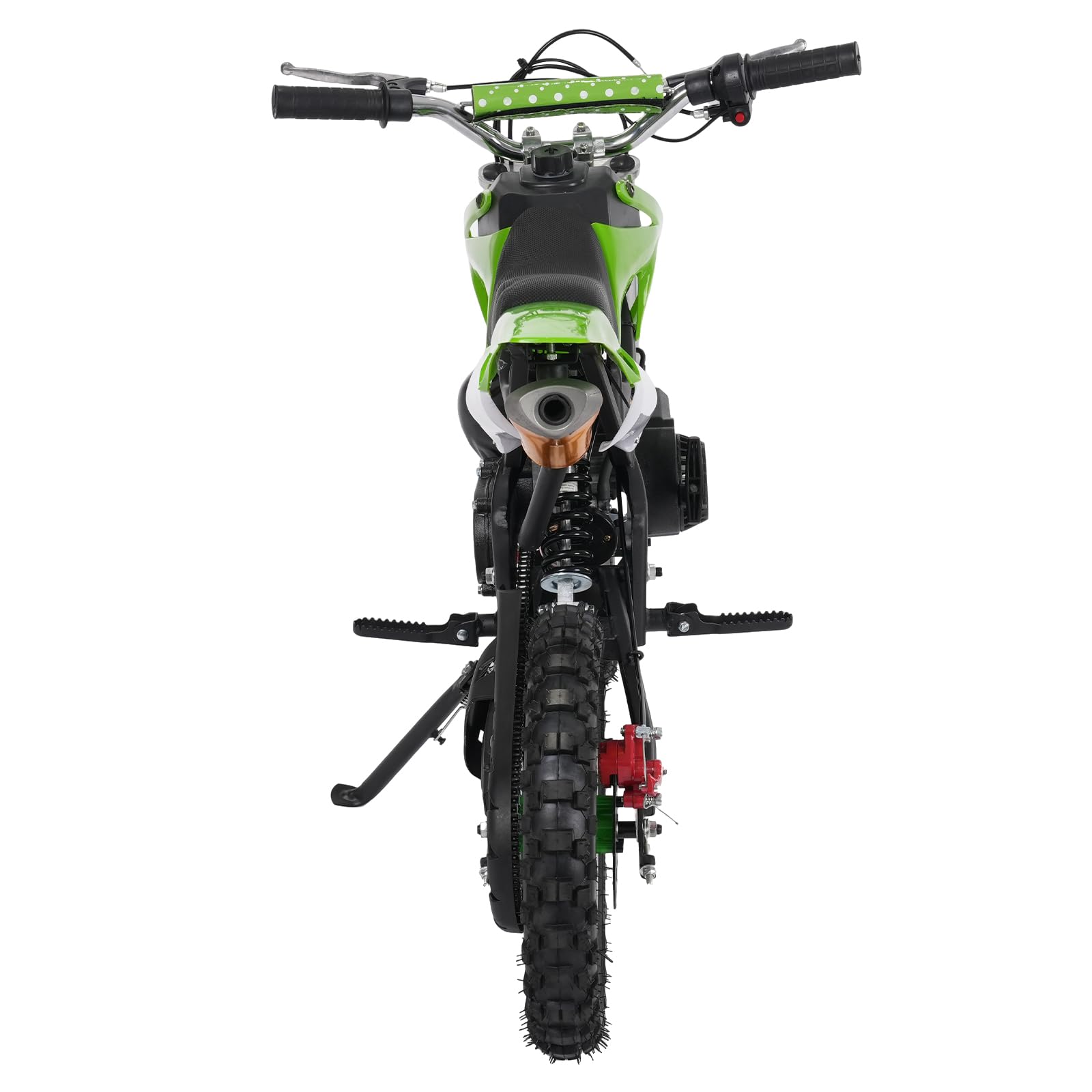 Dirt Bike pour enfant 49 cm³, moteur 2 temps, max. 100 kg, freins à disque avant et arrière, démarrage manuel à la traction, moto tout-terrain pour enfants