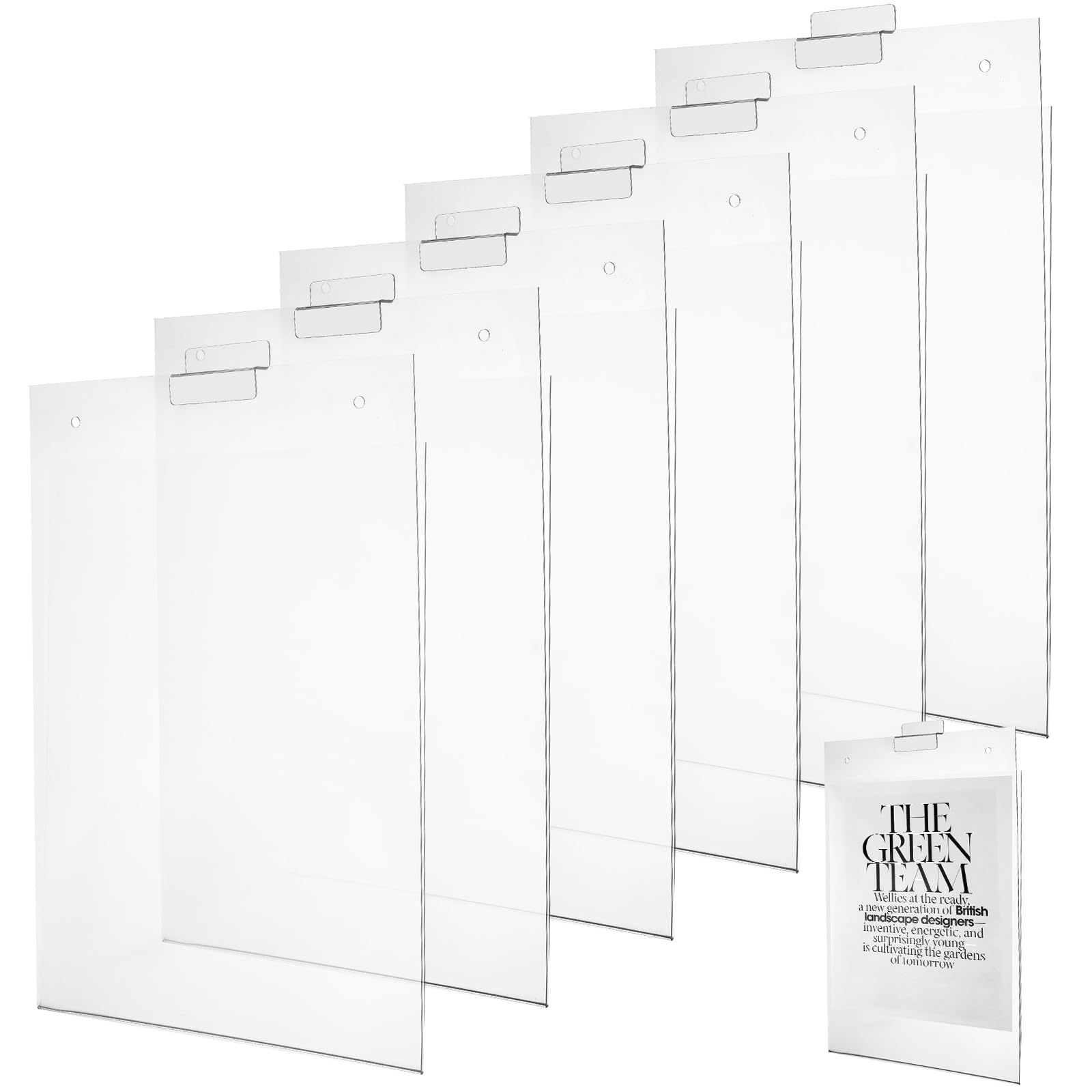 Soportes Acrílicos Para Placas De Nombre - 10 Unidades Transparentes 8x2 Cm, Con 20 Cintas Adhesivas, Para Puertas, Aulas, Hoteles U Oficinas
