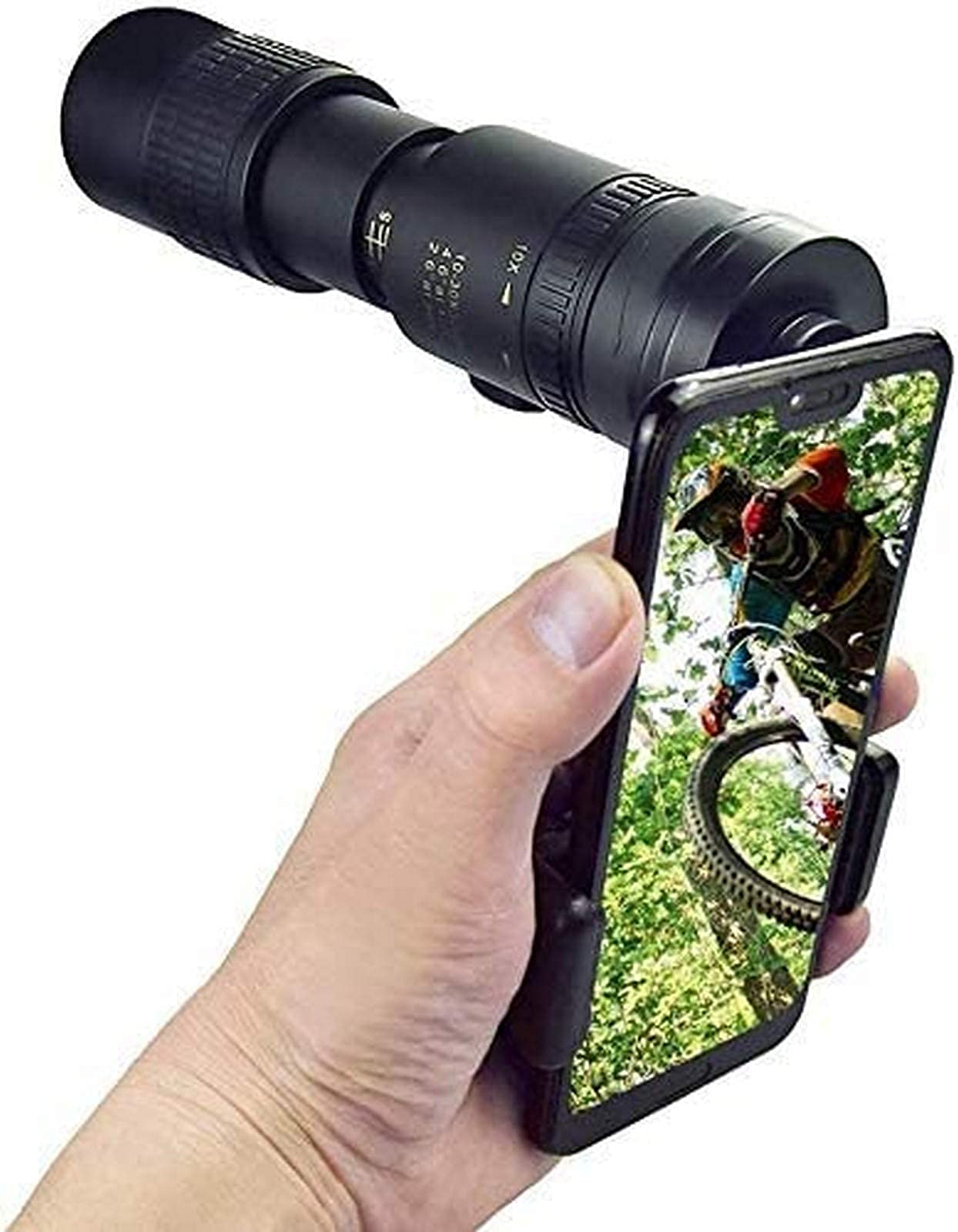 Monokularowy teleskop 4K 10-300X40mm z super teleobiektywem i zoomem, wodoodporny, odporny na mgłę monokular z uchwytem na smartfona do obserwacji ptakówKemping Podróże Piesze wycieczki