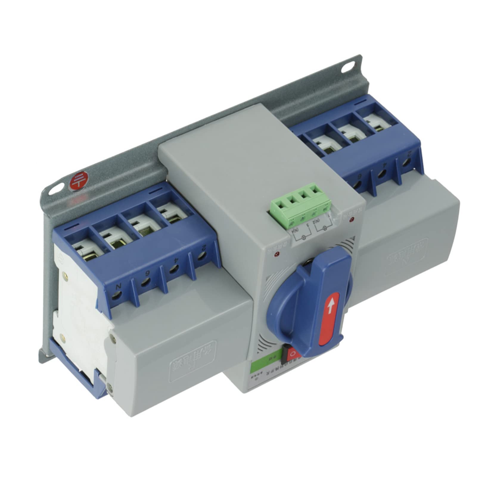 KIMISS Niezawodny Wyłącznik Automatyczny Mini Dual Automatycznym Przełączaniem Zasilania 1 szt. 400 V 63 A 4 P - Zabezpieczenie Przed Zwarciem - Patio, Trawnik i Ogród/Generatory i Przenośny
