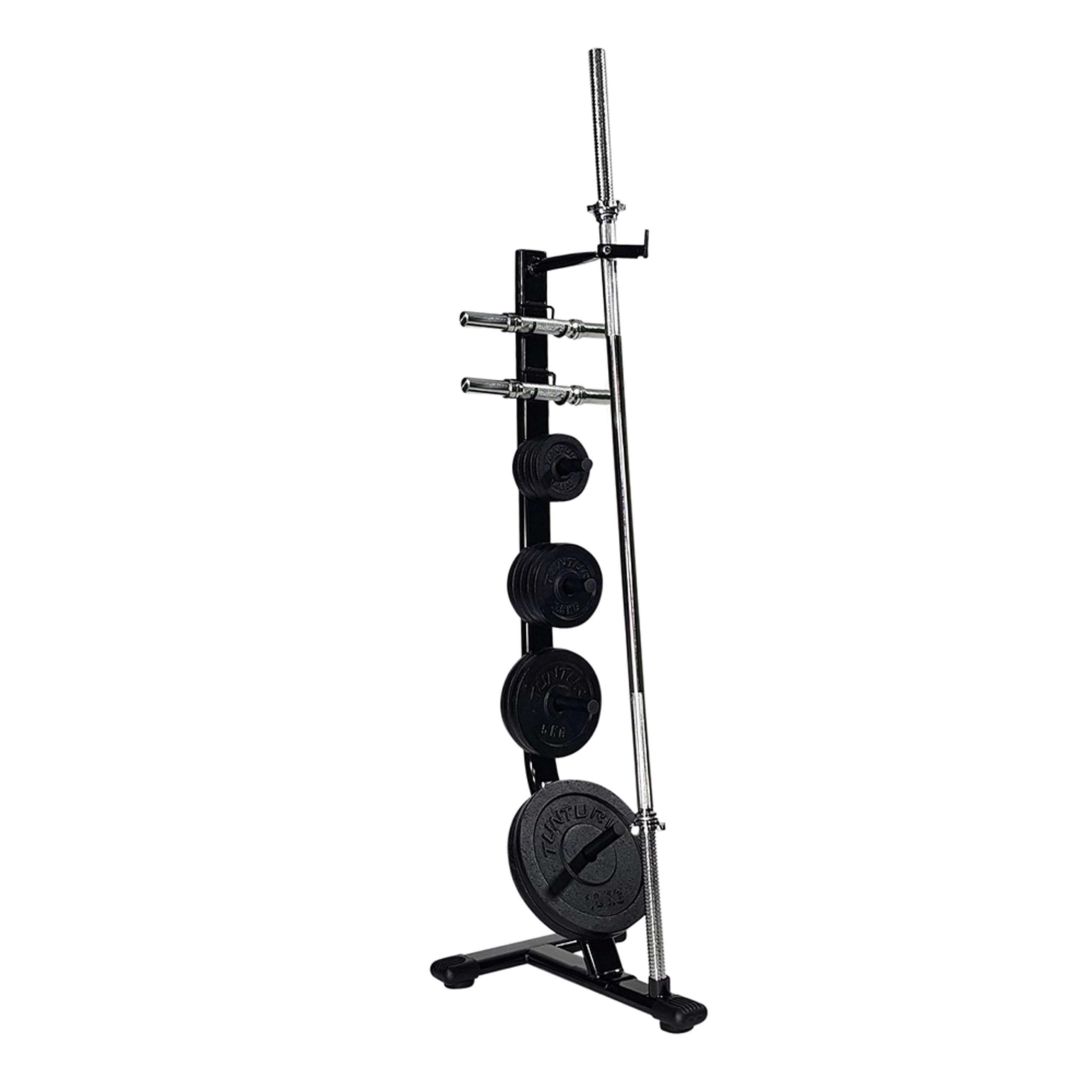 Tunturi Unisex Erwachsene Hantelständer Disc & Bar Standard 30 mm - Schwarz, 1