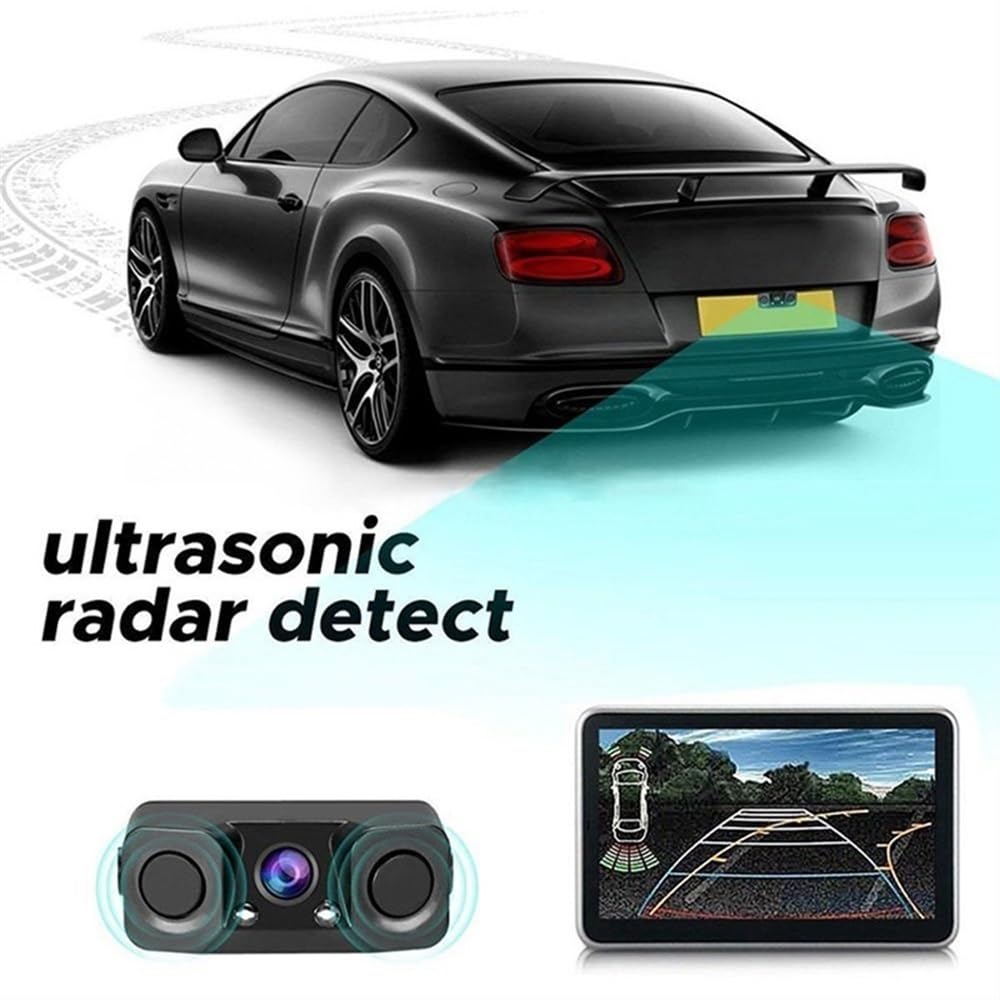 Sensore parcheggio PDC Kit sensore radar retromarcia per auto Visione notturna per auto Telecamera per retromarcia Sensore parcheggio con trasmettitore e ricevitore Radar Cam