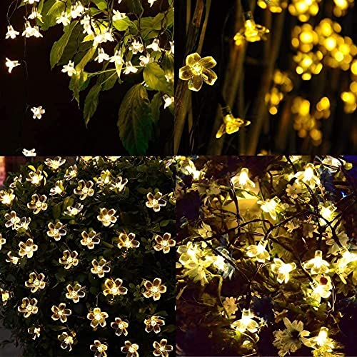 Image of Desidiya 16 Flower LED Curtain String Window Lights Indoor /Outdoor Decoration for Diwali, Christmas, Wedding, Party, Home, Patio Lawn Corded Electric (Warm White - Pack of 1)