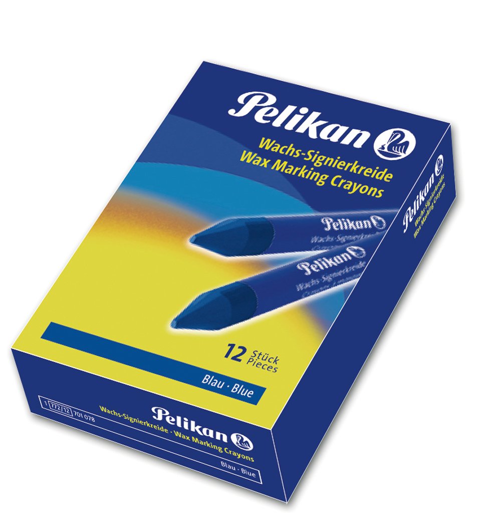 Amazon.com: Pelikan Wax Marking Chalk 772/12, Plastic, Blue, 12