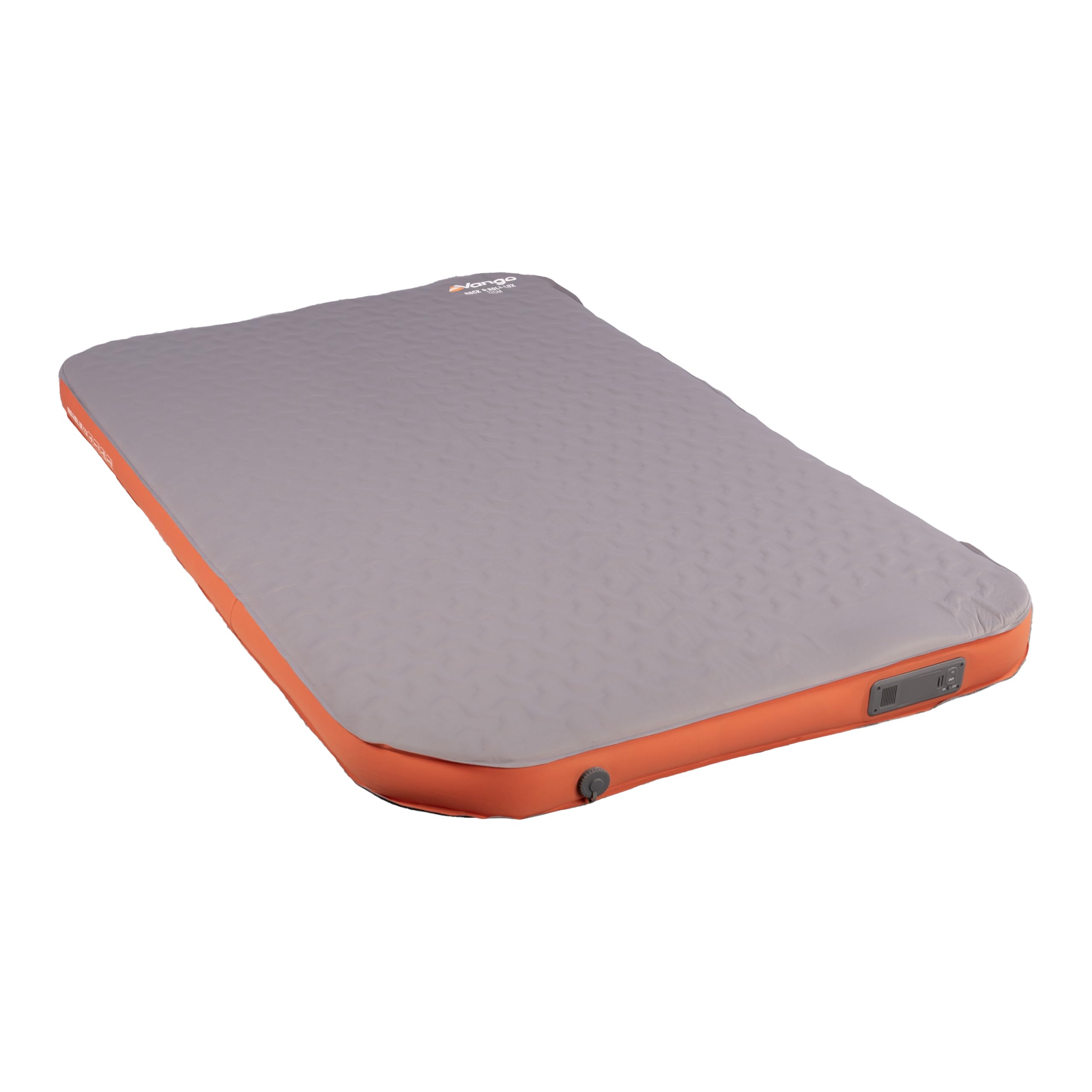 Vango Rock & Roll 12cm Campervan Self-Inflating Mattress โ Luxury 12cm Sleeping Mat, 75D Brushed Fabric, Compact Pack Size, Carry Bag Included (Rock & Roll Lux (With Built-In Rechargeable Pump))