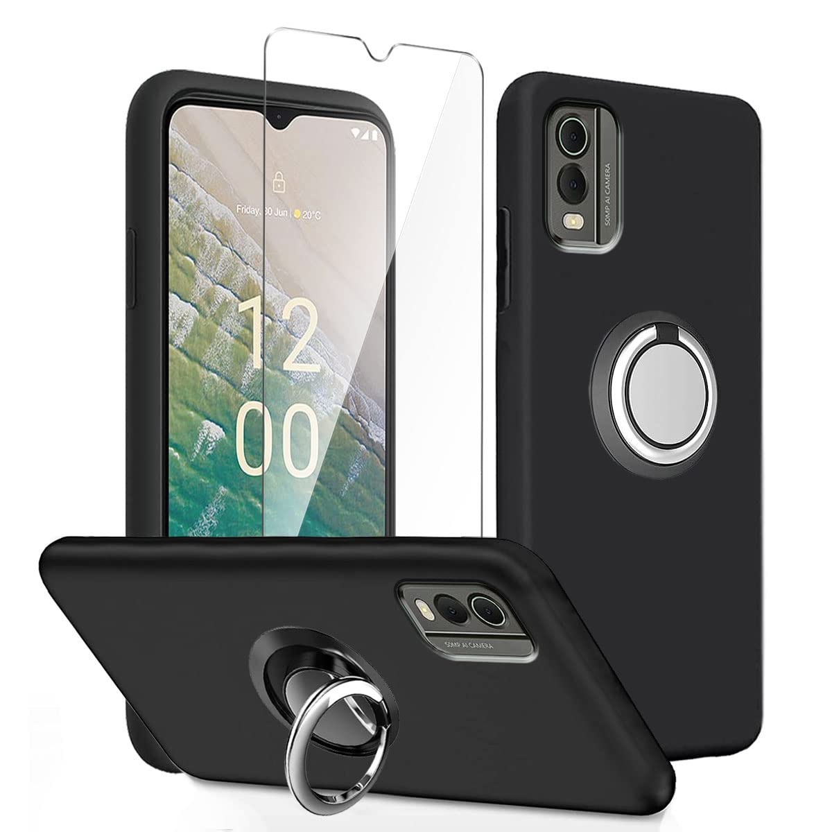 Kuaguozhe Nokia C32 Case With Tempered Glass Screen Protector, Never - View #10