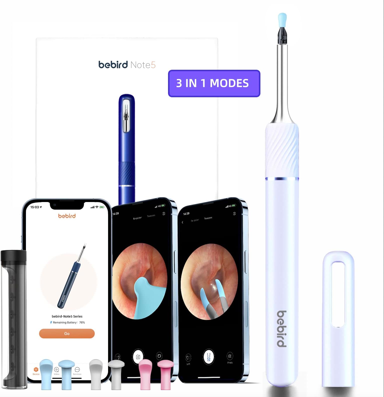 Bebird Note5 Pro Ear Wax Removal Tool Camera, Bebird Ear
