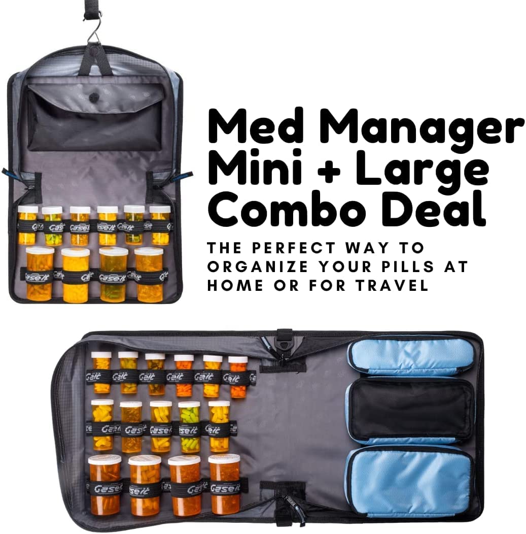 Med Manager MM-335-PUR, organizzatore medico, portatile, 30 x 30 x 10 cm, viola