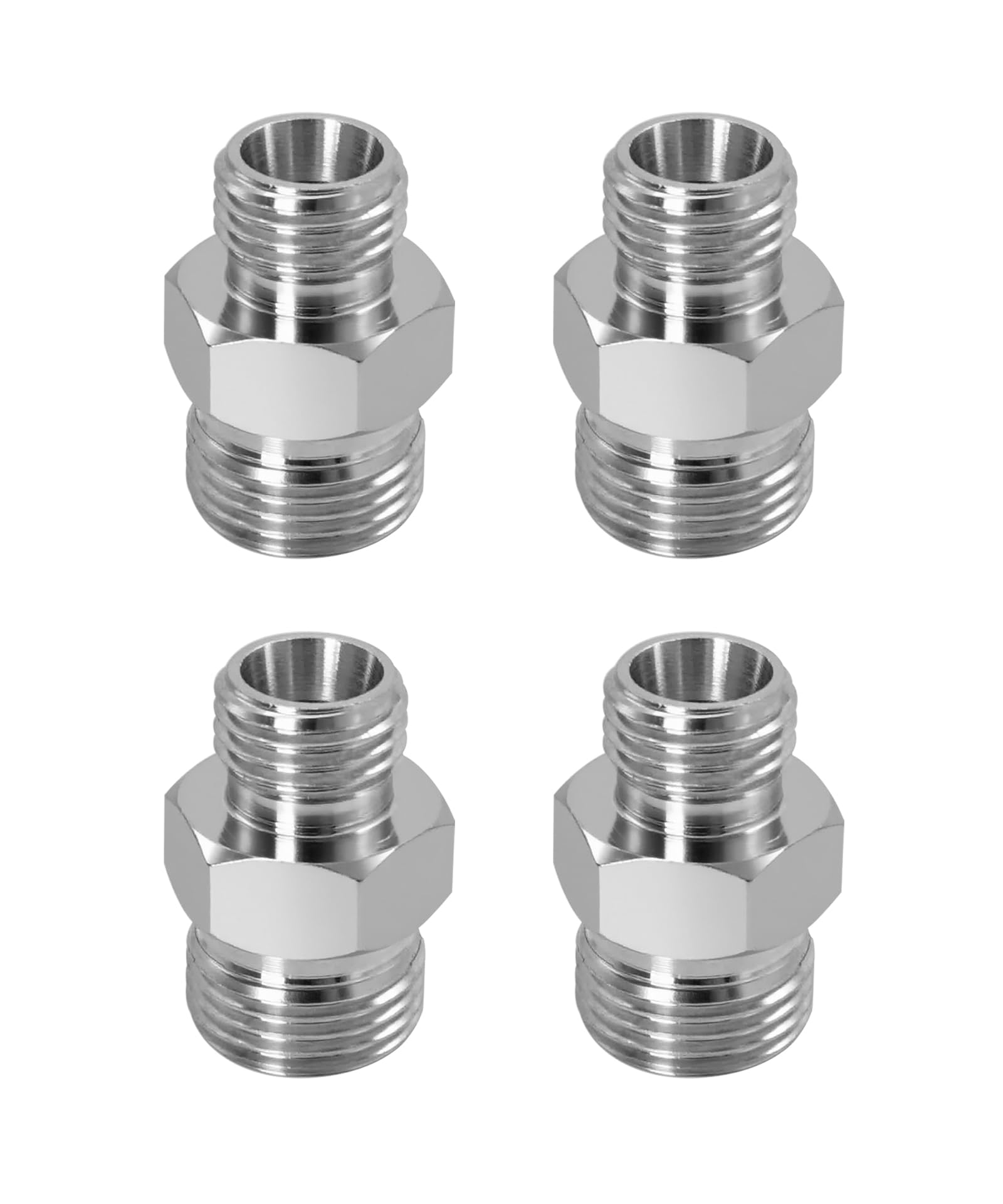 4 conectores de rosca de manguera hidráulica M14-M18 compatibles con accesorio de clip hidráulico para el pulgar, reemplaza la conexión rápida del tubo de línea hidráulica