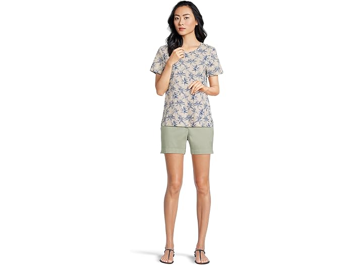 Indigo Palms Printed Short Sleeve Tee - Image 4