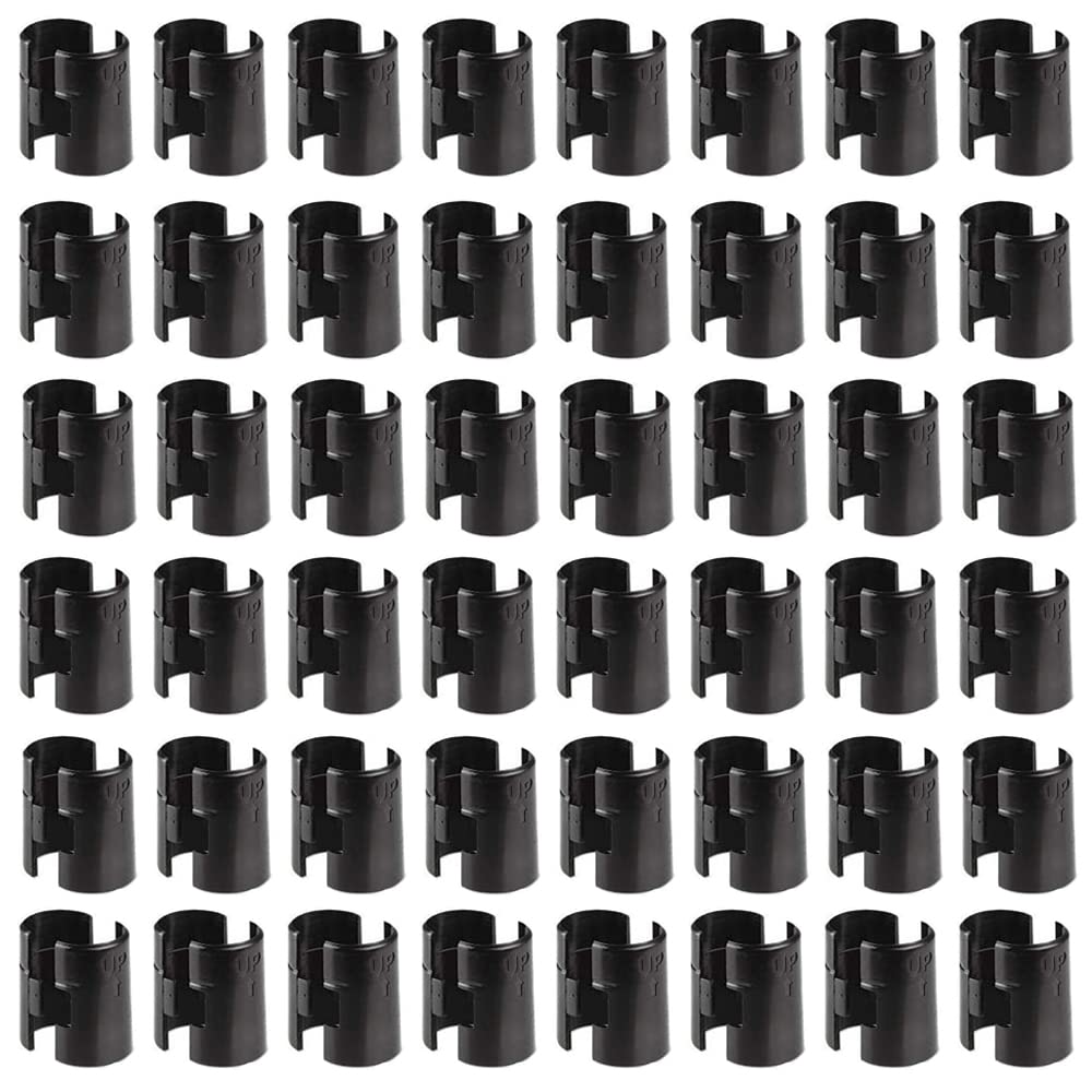 POCADOMWire Shelf Clips, Wire Shelving Shelf Lock Clips 50 Pairs 100 Pieces for 3/4'' Post,Shelving Sleeves, Fits with Thunder Group, Alera, Honey Can Do, Eagle, Regency, Metro, Black