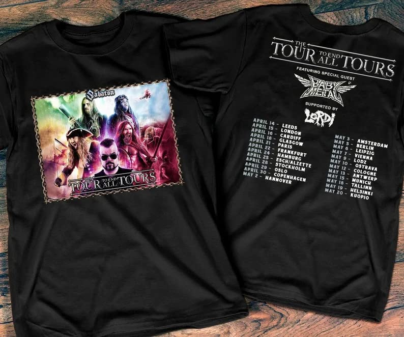 2sides Sabaton The Tour To End All Tours 2023 Shirt