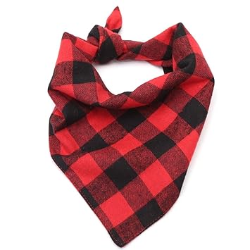 Lumberjack Plaid Pet Dog Bandanas Collar