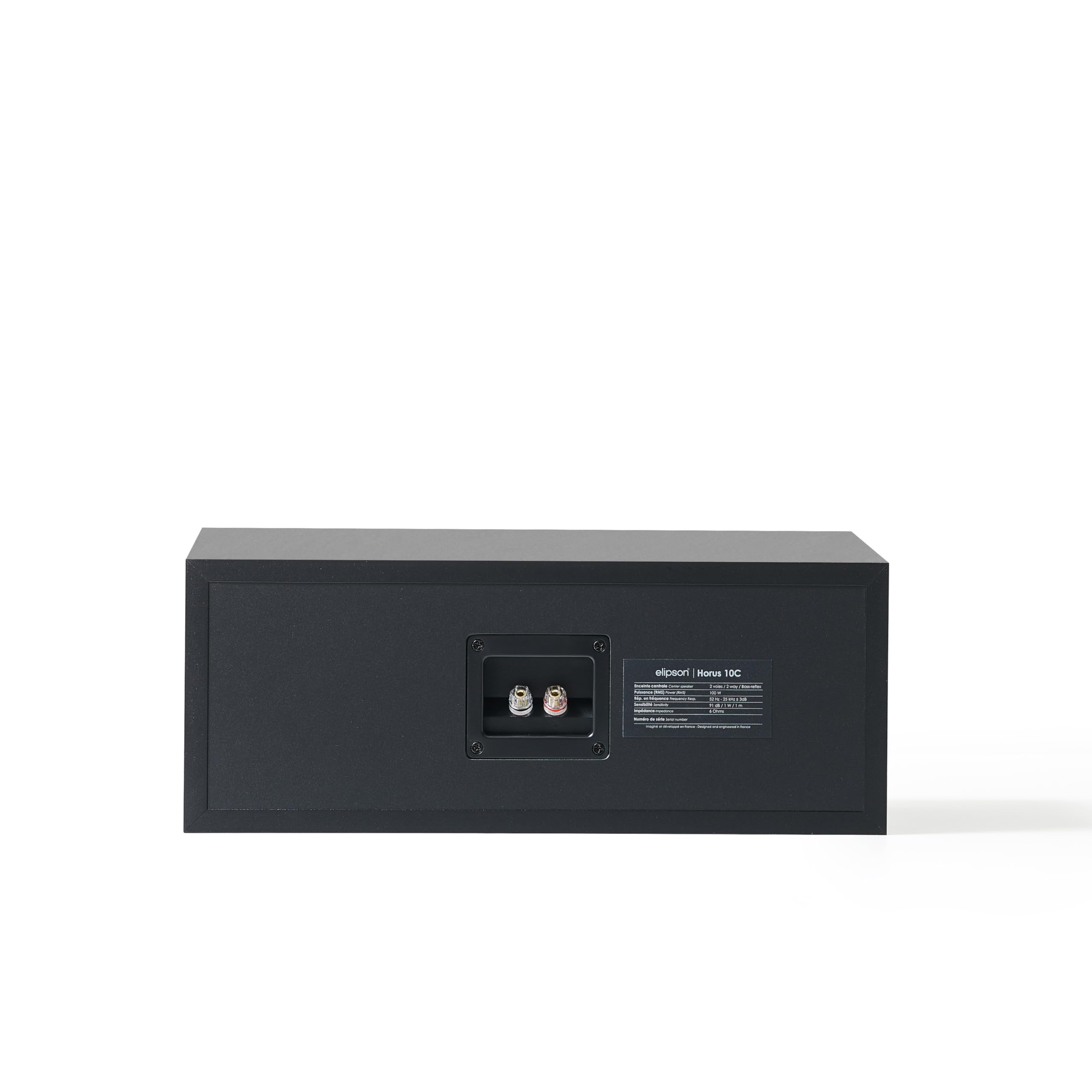 Elipson Enceinte Centrale Horus 10C - Finition Noir/Carbone