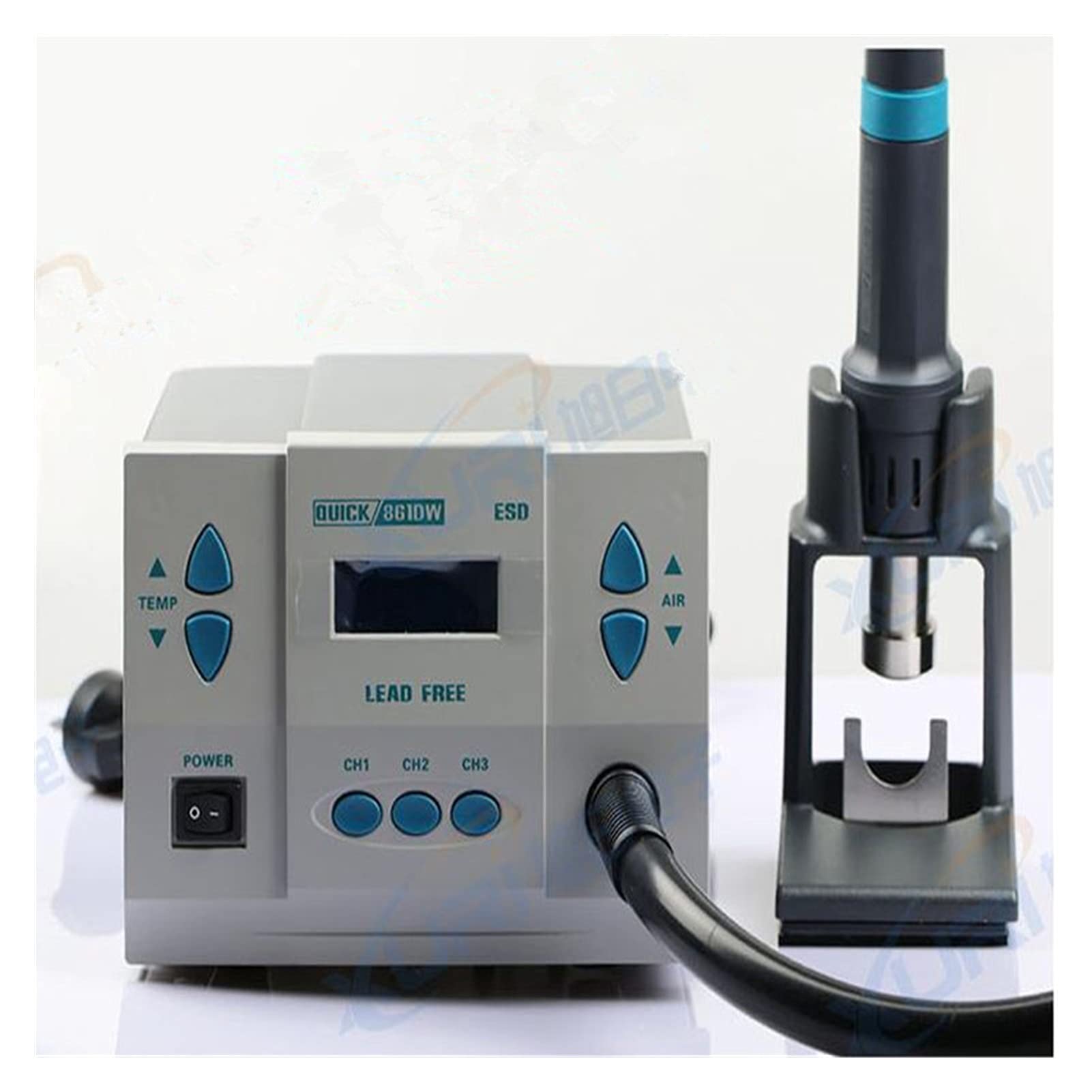 1000W 861DW Estación de soldadura de aire caliente sin plomo Secador de soldadura Soldadura Soldadura de aire caliente Estación de retrabajo Hot Air Ggun Maquinaria y equipamiento