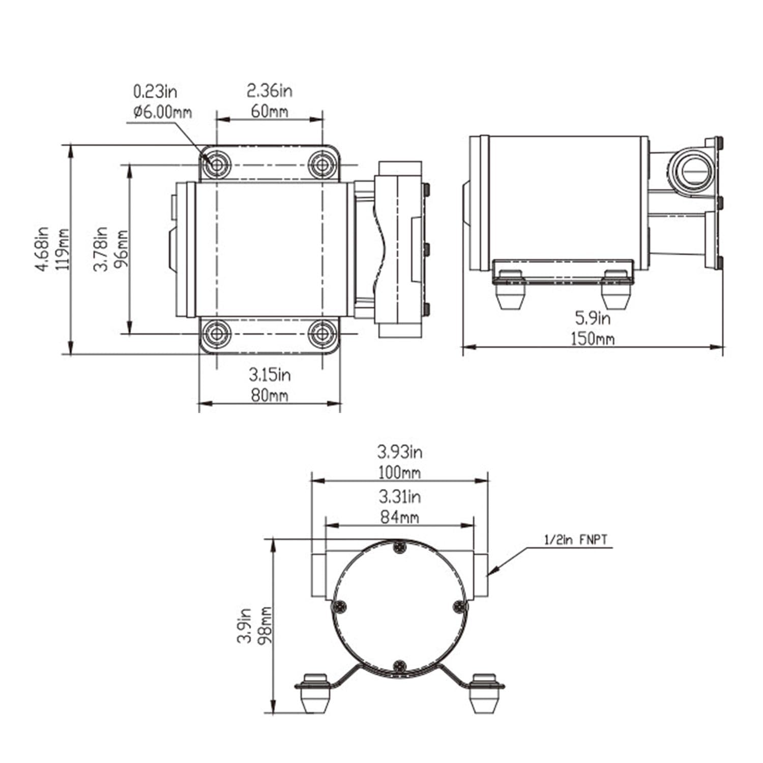 LIGHTEU, SEAFLO SFSP2-080-003-01 - Pompa di sentina da 24 V, 30 l/min (8 GPM) in bronzo autoadescante, automatica, con valvola di ritegno e filtro per barche, yacht, drenaggio sentinali