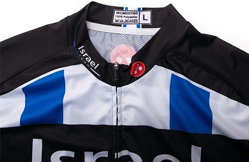 Miniatura 4 de Camisetas de ciclismo para hombre, camisetas de ciclismo de manga corta con cremallera completa