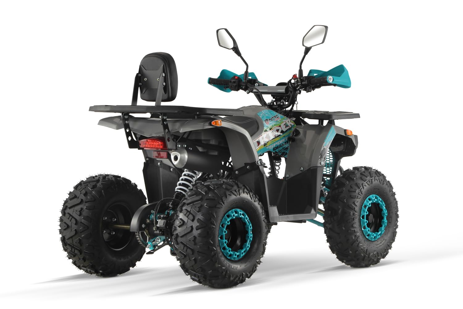 125cc midi Kinder Quad Dustrider RS8-A Sport, Farbe:Black - Red