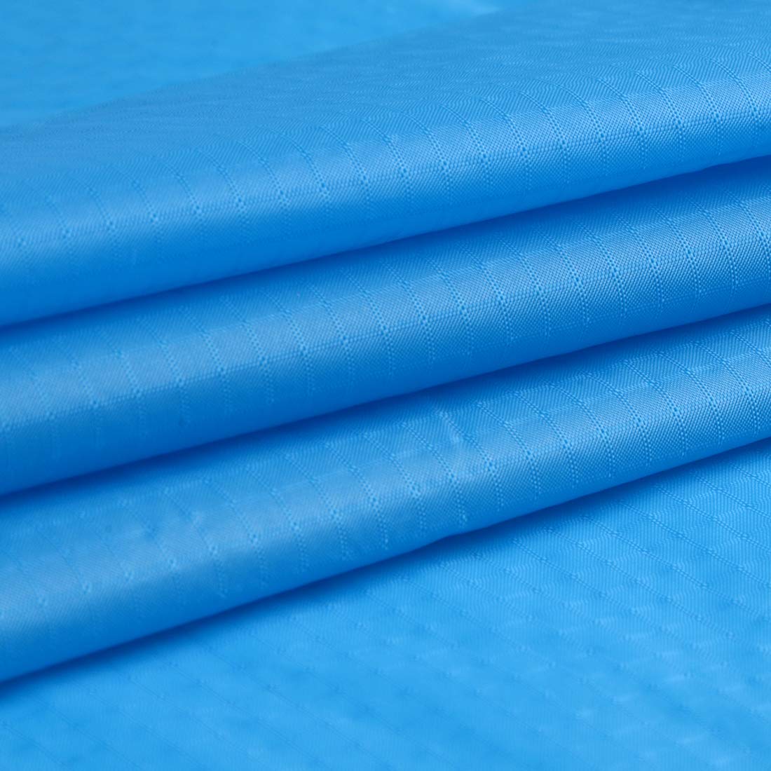 9KM DWLIFE Ripstop Nylon Fabric 60"x 39" (152cm x 100cm) Durable Lightweight Waterproof Airtight Fabric for Kite Inflatable Flag Tarp Cover Tent DIY Projects (1Meter: 60"x39", 06 Sky Blue)
