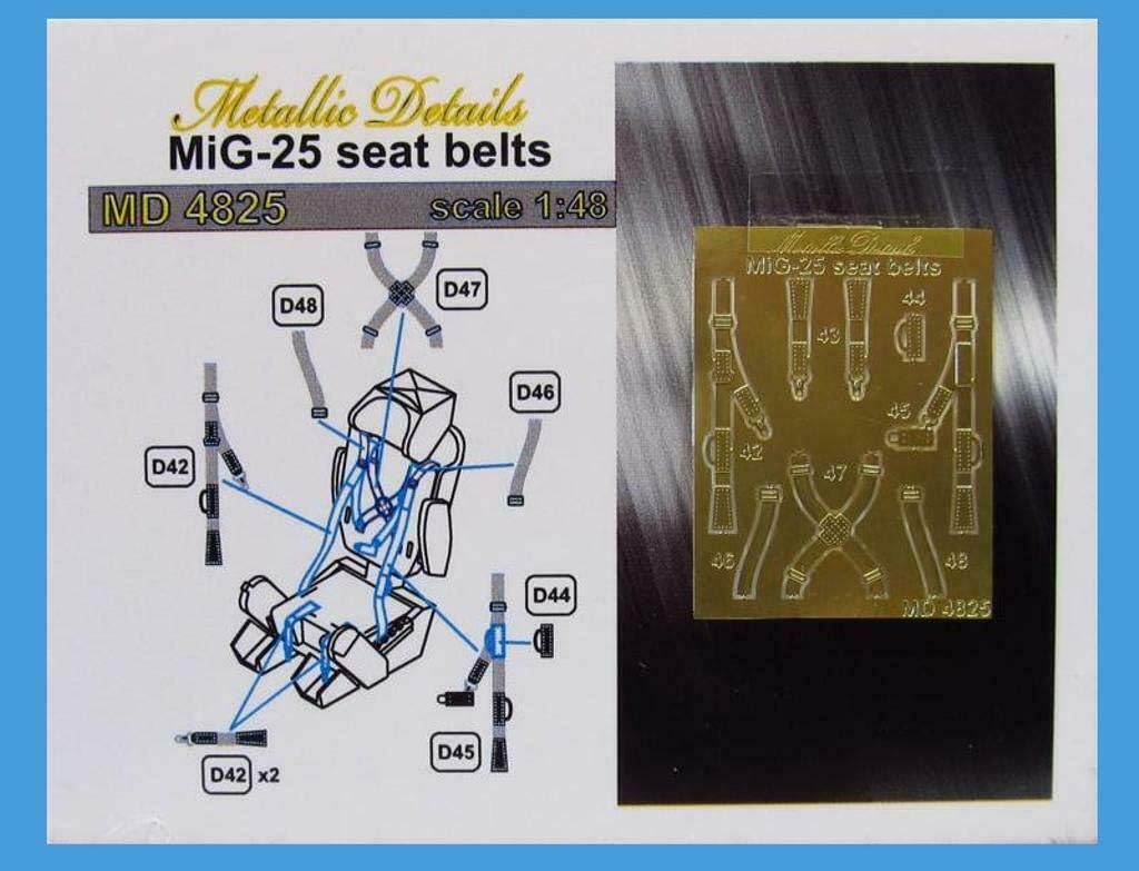 Bundle Metallic Details 1/48 MD4821+MD4822+MD4823+MD4824+MD4825 Set for MiG-25