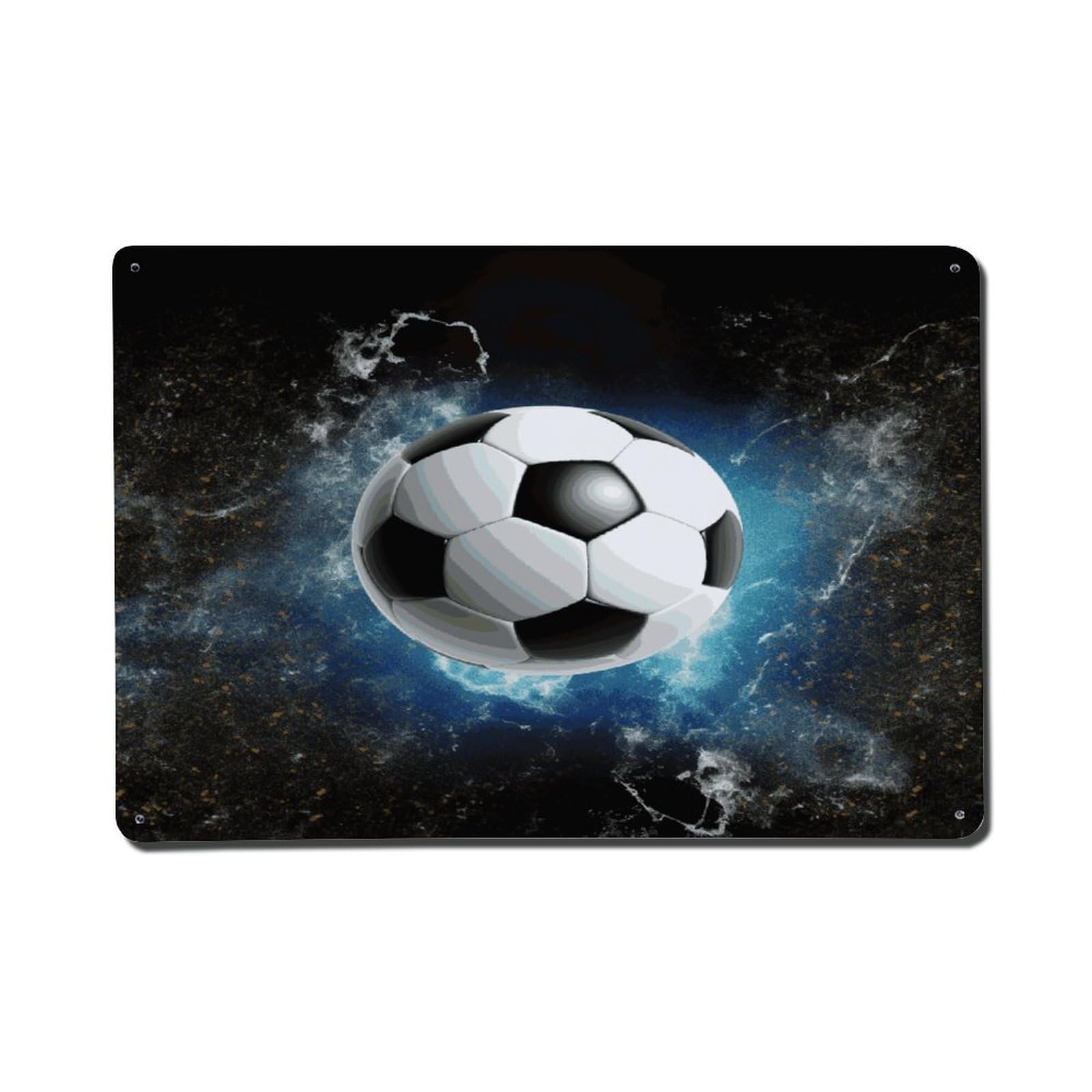 Adfgyerh Style Soccer Sport Metal Signs Funny, Aluminum Tin Sign Indoor Outdoor Decor, Vintage Signs For Home Office Kitchen Bar Cafe Garden Farmhouse Wall Decor