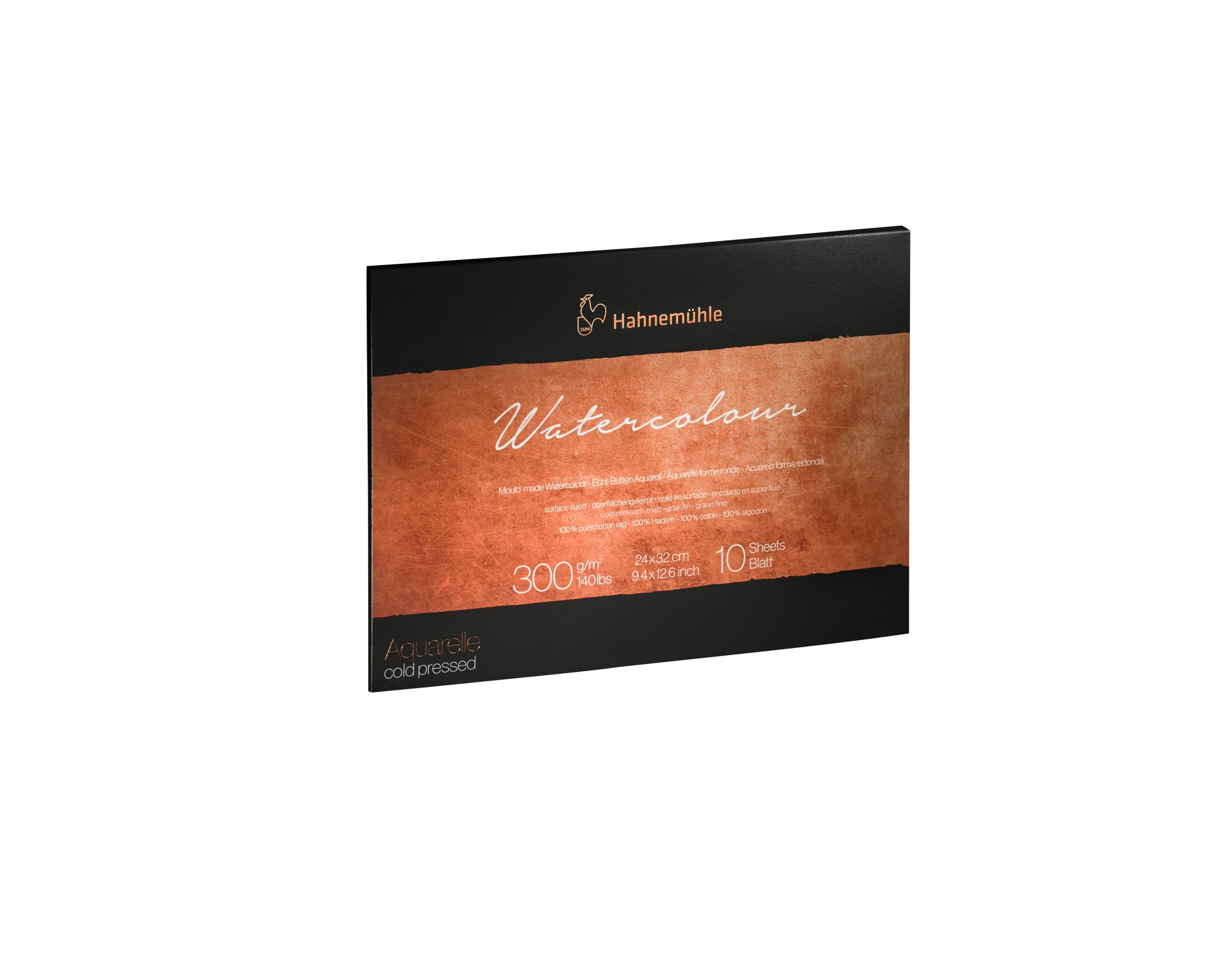 Hahnemuhle 10625130 - Blocco acquerello, 300 g/mq, 24 x 32 cm, colore: bianco, confezione da 2