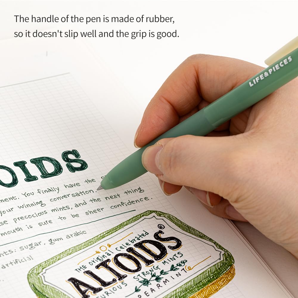 Korea Life Pieces 0 38 mm Colorful Gel Pen for Drawing Writting Made in Korea MAUVE — view 5