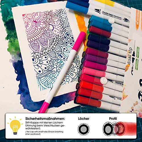 Dual Brush Pen Set di pennelli - [36 colori] per