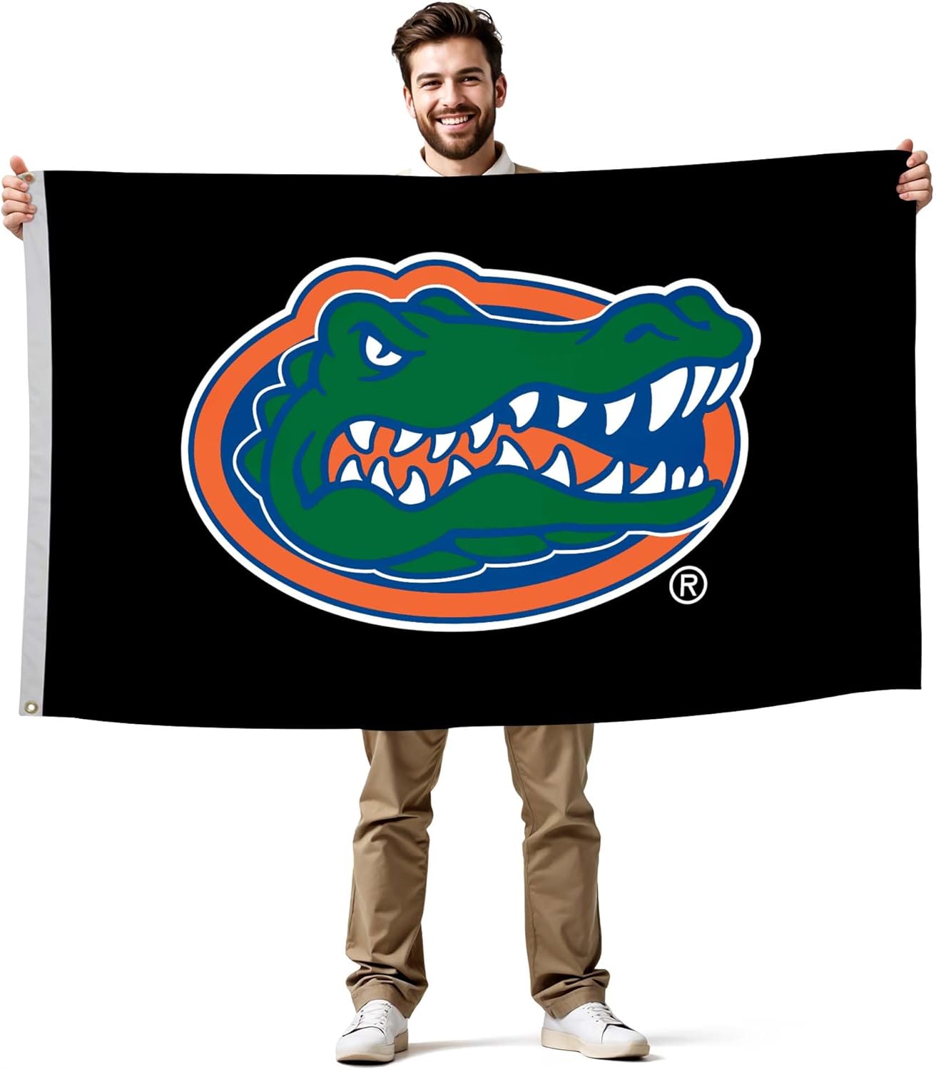 Florida Gators College Sports Printed Flag - NCAA Licensed - Nylon - School Banner (Black) (3' x 5')