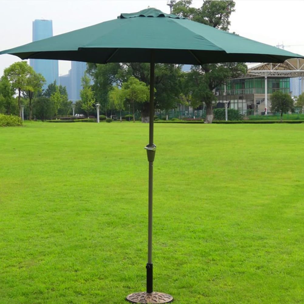 Parasol Tarasowy 2,7 M, Parasol Ogrodowy, Tkanina Poliestrowa, Ochrona Uv, Parasol Zewnętrzny, Na Taras Plażowy, Do Ogrodu, Basenu Zewnętrznego,Darkgreen