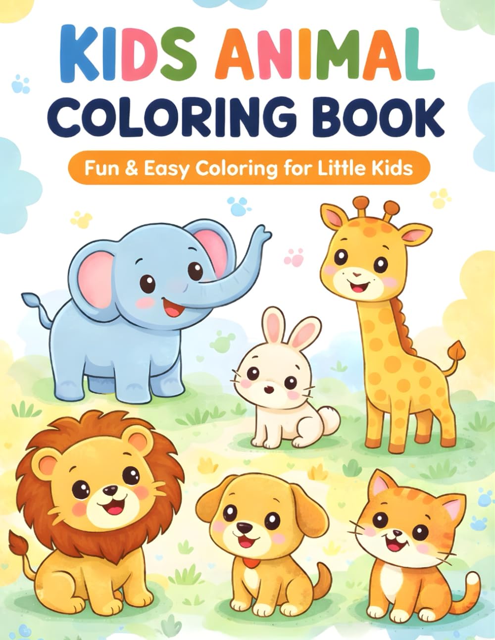 Fun Animal Coloring Book for Little Kids