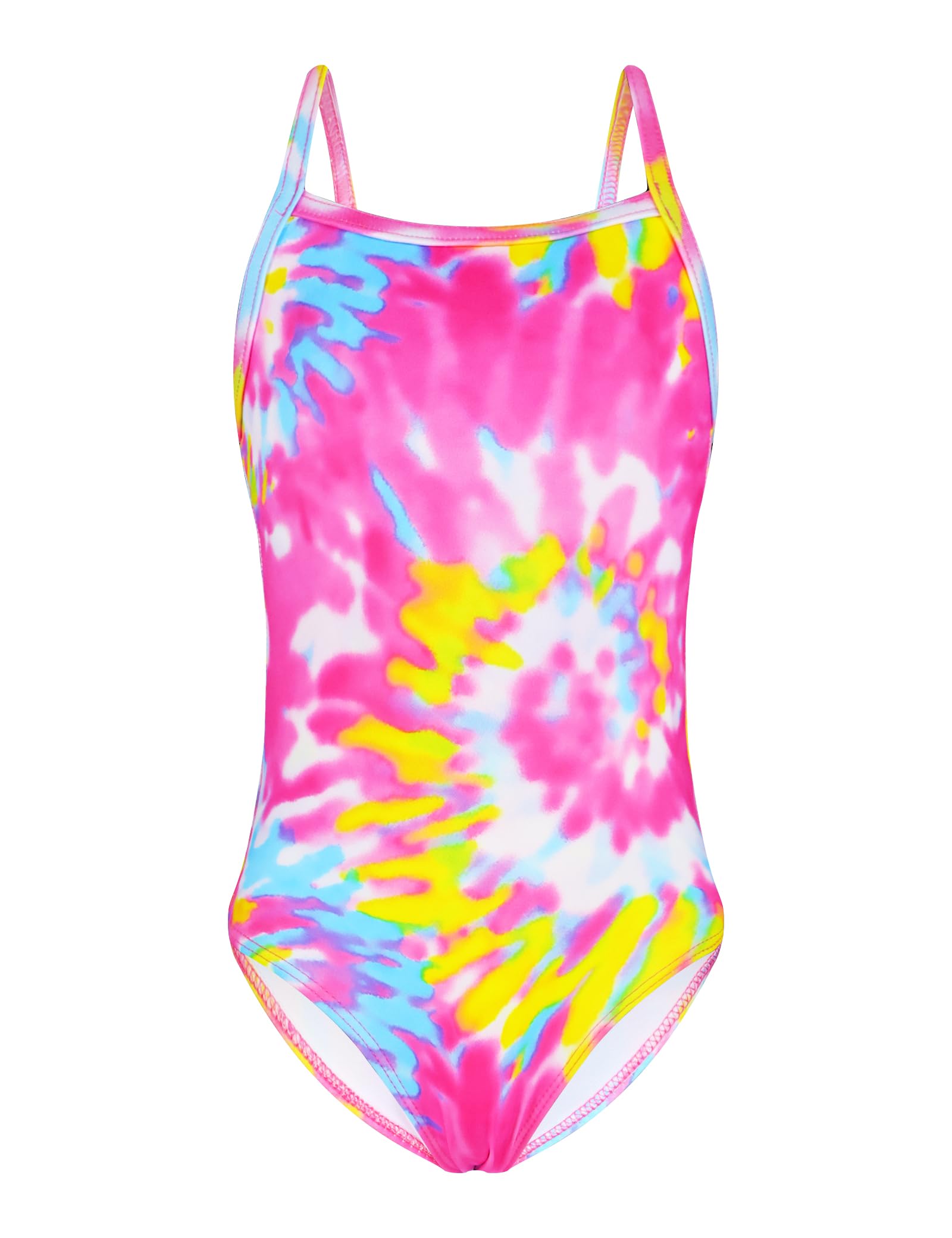 Snowheart Girls Swimsuit One-Piece Bathing Suits Multicolor Kids Sport Summer Beach Swimwear for 2-12 Years Old