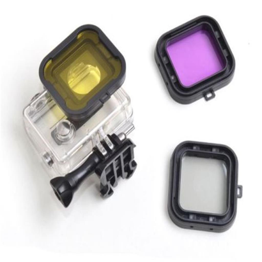 Generic UV-Filter für GoPro Hero 4 3+ rot - Unterwasserfilter für Tauchbegeisterte