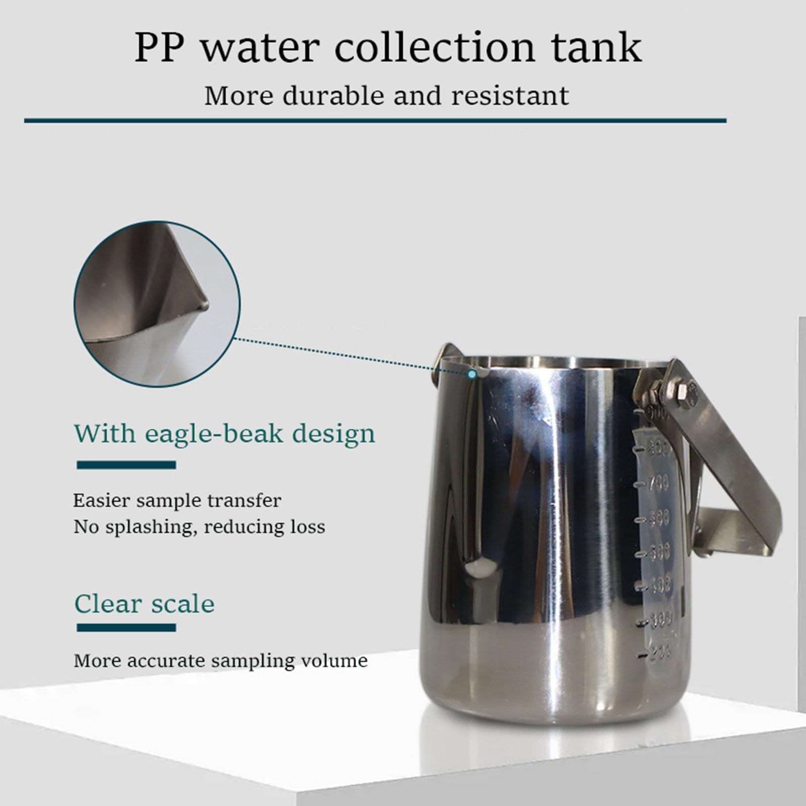 Generisch Muestreador de agua de acero inoxidable con barra telescópica y vaso medidor para análisis de agua en lagos y laboratorios