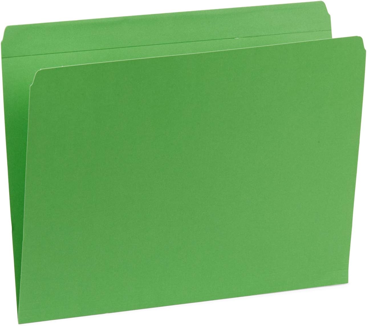 Blue Summit Supplies 100 Straight Cut File Folders, Ocean Tones, Letter Size, Assorted Blue, Green, and Purple Color File Folders, Single Tab, 100 Pack