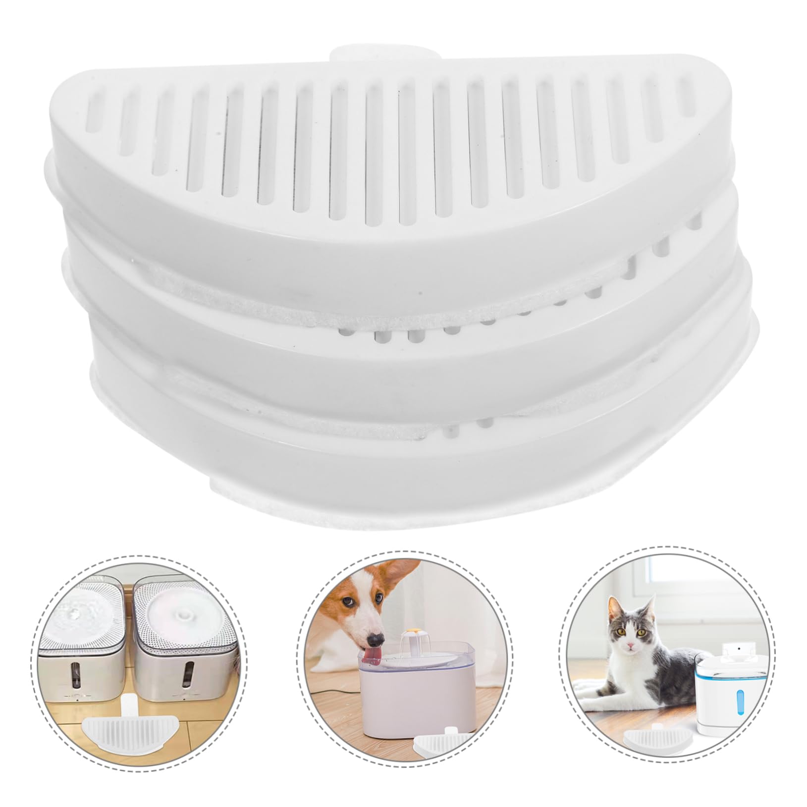 4sätze Katzenbrunnen-filtern Kompatibel Mit Einschließlich Ersatzfiltern Und Filter-Cotton Für Sichere Und Gesunde Trinkwasserfiltration Für Katzenbesitzer Und Tierhandlungen