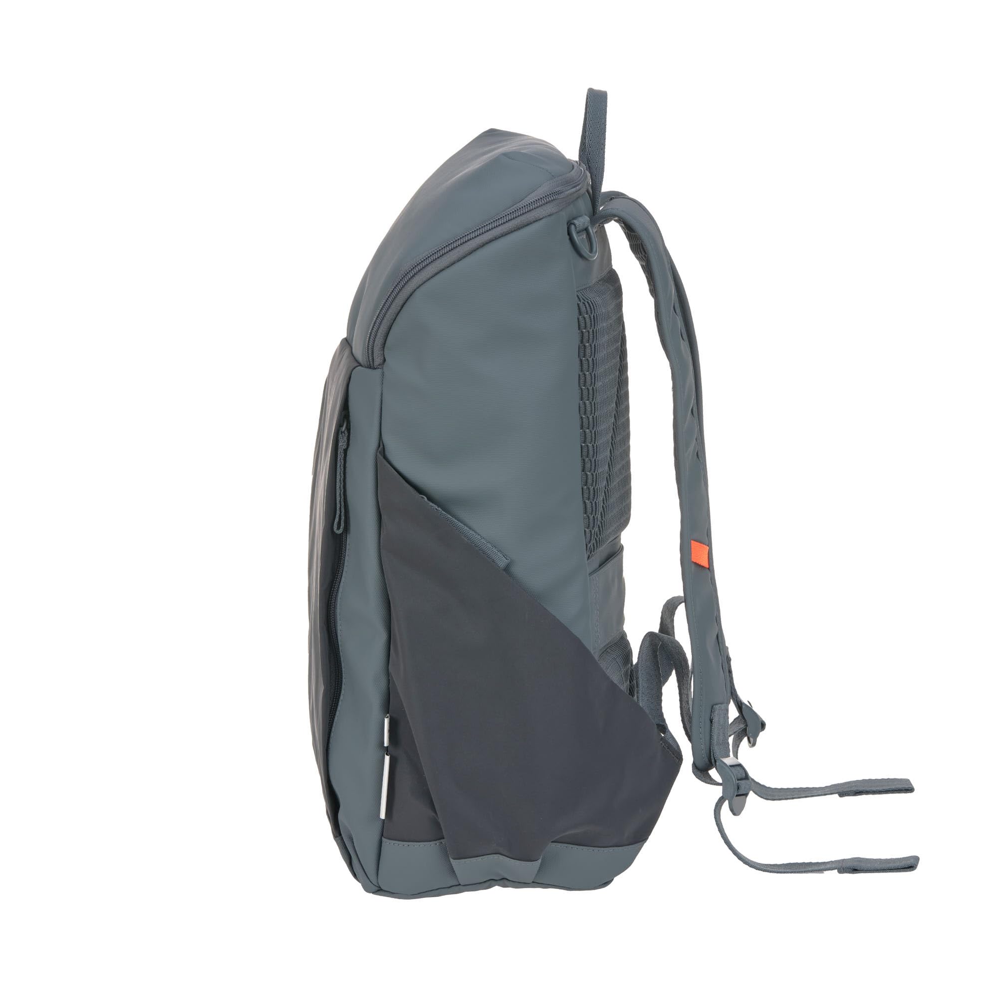 Lässig mochila cambiador para bebés con cambiador, fijación para cochecito y portabiberón/GRE Slender Up Backpack Reflective anthracite