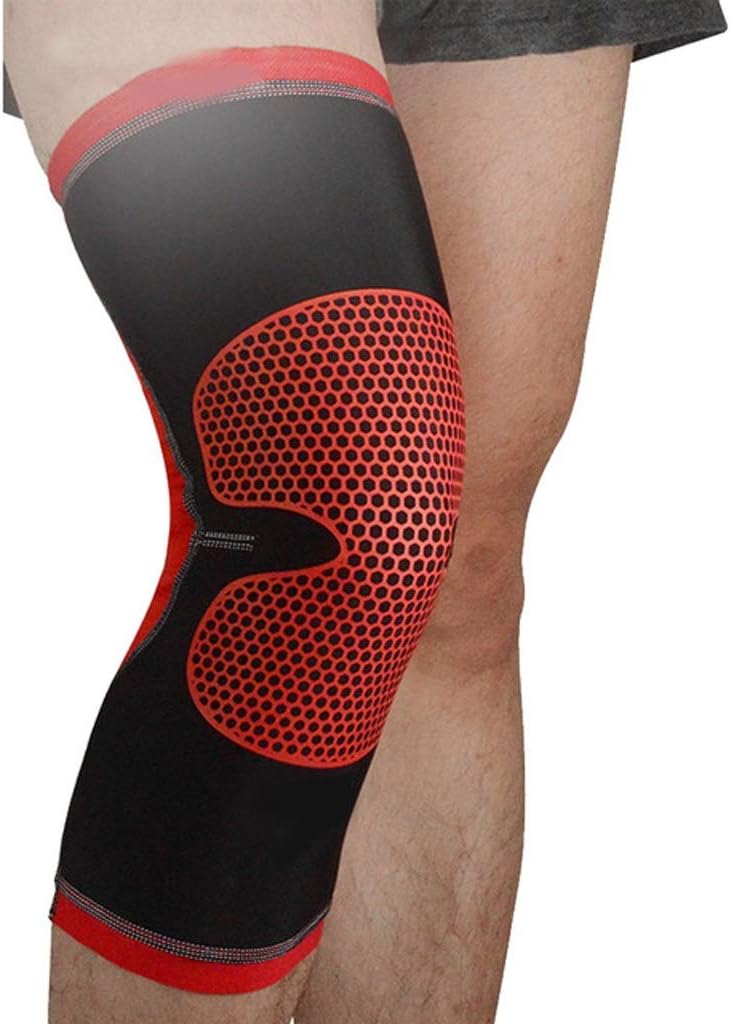 1 Pair Breathable Elastic Knee Protectors Pads Bike Brace Support Sleeve for Basketball Gym