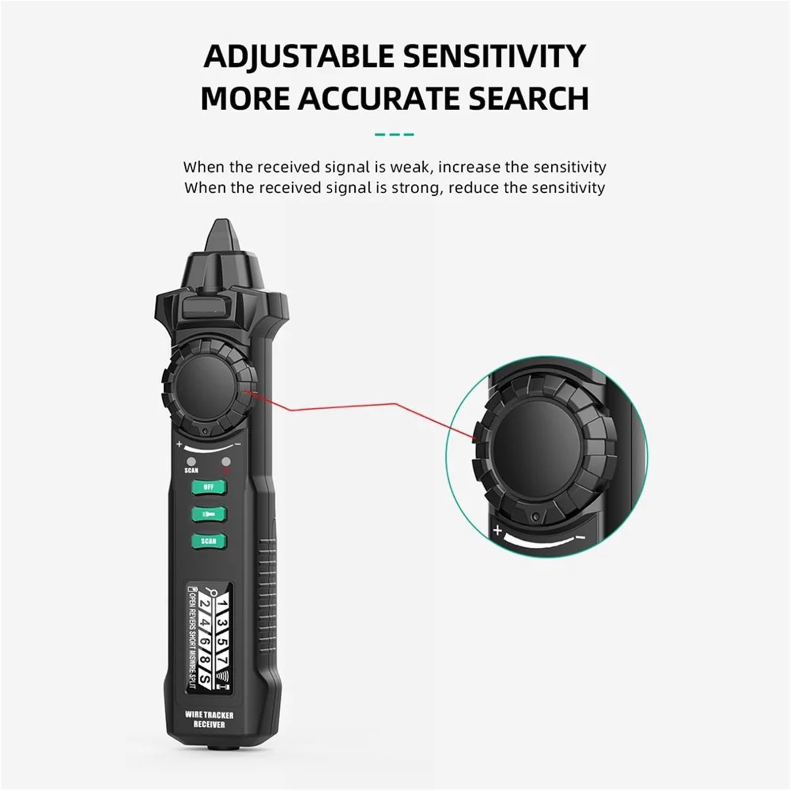 Tester per cavi di rete, Tester Per Cavi Di Rete, RJ45 RJ11 Per Localizzatore LAN Per Strumento Riparazione Del Ricevitore,per cavo di rete