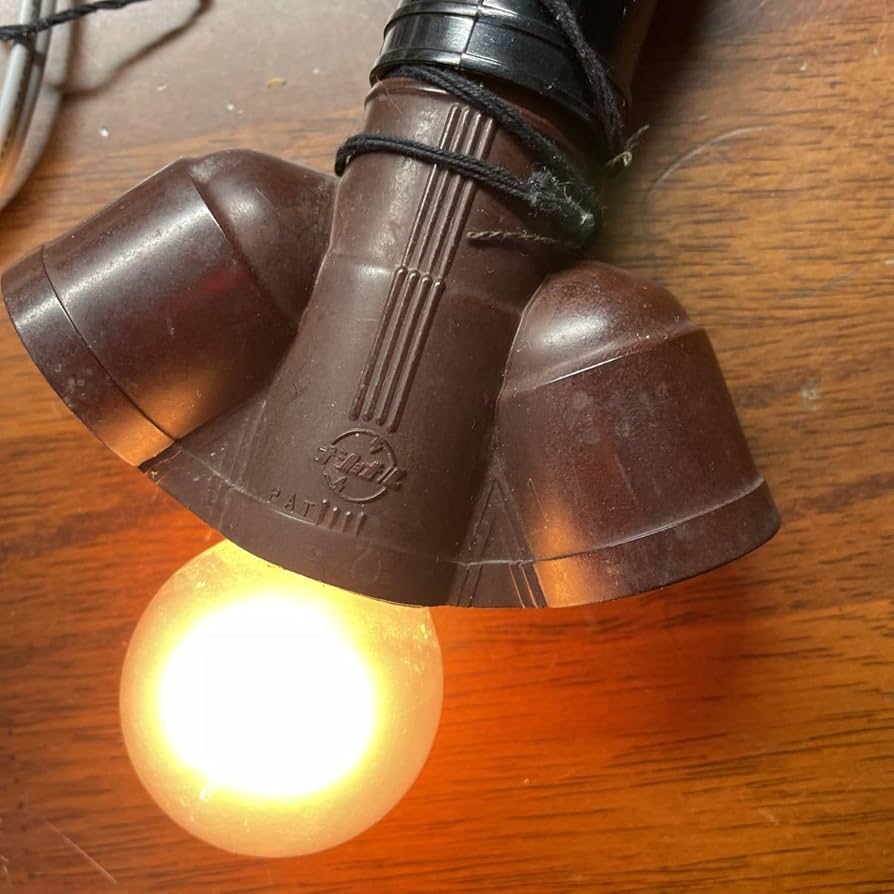 Amazon.co.jp: 昭和レトロ ナショナル二股ソケット コード付き